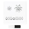 Body jewel, Set (3), Mixed cuts, Flower, White - Swarovski, 5651981