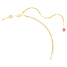 Pendente e spilla Idyllia, Pavé, Fiore, Rosa, Placcato color oro - Swarovski, 5652068