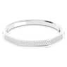 Dextera bangle, Octagon shape, White, Rhodium plated - Swarovski, 5652337
