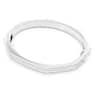 Dextera bangle, Octagon shape, White, Rhodium plated - Swarovski, 5652337