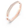 Dextera bangle, Octagon shape, White, Rose gold-tone plated - Swarovski, 5652338