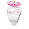 Idyllia cocktail ring, Flower, Pink, Rhodium plated - Swarovski, 5652457