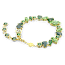 Gema bracelet, Mixed cuts, Green, Gold-tone plated - Swarovski, 5652822