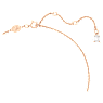 Gema 520 necklace, Heart, Pink, Rose gold-tone plated - Swarovski, 5653007