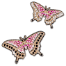 Body jewel, Set (2), Butterfly, Multicolored - Swarovski, 5653523