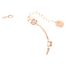 Constella bangle, Round cut, White, Rose gold-tone plated - Swarovski, 5654495