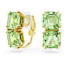 Millenia クリップイヤリング, スクエア・カット, グリーン, ゴールドトーン・プレーティング - Swarovski, 5654559
