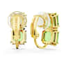 Millenia Ohrclips, Kissenschliff, Grün, Goldlegierungsschicht - Swarovski, 5654559