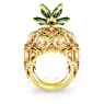 Anello cocktail Idyllia, Ananas, Multicolore, Placcato color oro - Swarovski, 5655322