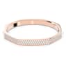 Bracelete Dextera, Modelo octagonal, Branca, Lacado a rosa dourado - Swarovski, 5655626