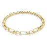 Dextera สร้อยคอ, Statement, ห่วงแบบผสม, ขาว, เคลือบโทนสีทอง - Swarovski, 5655647