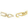 Colar Dextera, Marcante, Ligações mistas, Branco, Lacado a dourado - Swarovski, 5655647