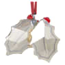 Holiday Cheers Gingerbread Holly Leaves Ornament - Swarovski, 5656277