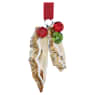 Holiday Cheers Gingerbread Holly Leaves Ornament - Swarovski, 5656277