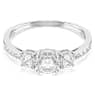 Attract Trilogy ring, Round cut, White, Silver-tone finish - Swarovski, 5656292