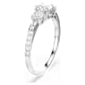 Attract Trilogy ring, Round cut, White, Silver-tone finish - Swarovski, 5656292