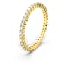 Vittore ring, Round cut, White, Gold-tone finish - Swarovski, 5656295