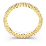 Vittore ring, Round cut, White, Gold-tone finish - Swarovski, 5656295