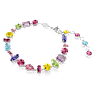 Braccialetto Gema, Taglio misto, Multicolore, Placcato rodio - Swarovski, 5656427