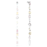 Gema Oorhangers, Asymmetrisch ontwerp, Verschillende slijpvormen, Extra lang, Meerkleurig, Rodium toplaag - Swarovski, 5656430