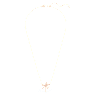 Volta necklace, Bow, Small, White, Rose gold-tone plated - Swarovski, 5656741
