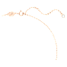 Volta necklace, Bow, Small, White, Rose gold-tone plated - Swarovski, 5656741