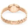 Crystal Rock Oval watch, Swiss Made, Crystal bracelet, Blue, Rose gold-tone finish - Swarovski, 5656822