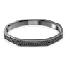 Dextera bangle, Octagon shape, Black, Ruthenium plated - Swarovski, 5656842