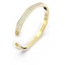 Dextera bangle, Octagon shape, White, Gold-tone plated - Swarovski, 5656844