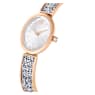 Crystal Rock Oval watch, Swiss Made, Crystal bracelet, Rose gold tone, Rose gold-tone finish - Swarovski, 5656851