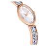 Crystal Rock Oval watch, Swiss Made, Crystal bracelet, Rose gold tone, Rose gold-tone finish - Swarovski, 5656851