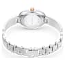 Crystal Rock Oval horloge, Swiss Made, Kristallen armband, Wit, Roestvrij staal - Swarovski, 5656878