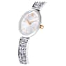 Crystal Rock Oval horloge, Swiss Made, Kristallen armband, Wit, Roestvrij staal - Swarovski, 5656878
