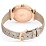 Crystalline Wonder watch, Swiss Made, Leather strap, Beige, Rose gold-tone finish - Swarovski, 5656899