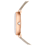 Crystalline Wonder watch, Swiss Made, Leather strap, Beige, Rose gold-tone finish - Swarovski, 5656899