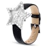 Ročna ura Symbolica Star, Izdelano v Švici, Zvezda, Usnjeni jermen, Bela, Nerjavno jeklo - Swarovski, 5656952