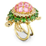 Idyllia cocktail ring, Turtle, Multicolored, Gold-tone plated - Swarovski, 5657286