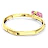 Lucent Armband, Magnetisk stängning, Rosa, Guldfärgad plätering - Swarovski, 5657290