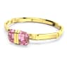 กำไล Lucent, ตัวปิดแบบแม่เหล็ก, ชมพู, เคลือบโทนสีทอง - Swarovski, 5657291