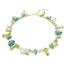 Gema 네크리스, 믹스 컷, 그린, 골드 톤 플래팅 - Swarovski, 5657388