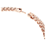 Pulseira Matrix Tennis, Lapidação redonda, Branca, Lacado a rosa dourado - Swarovski, 5657660