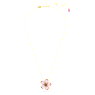 Florere Anhänger, Blume, Klein, Rosa, Goldlegierungsschicht - Swarovski, 5657875