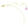 Pendentif Florere, Fleur, Petit, Rose, Placage de ton or - Swarovski, 5657875