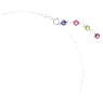 Gema Halskette, Verschiedene Schliffe, Mehrfarbig, Rhodiniert - Swarovski, 5658398