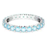Bague Matrix, Taille ronde, Bleues, Métal rhodié - Swarovski, 5658673
