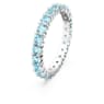 Bague Matrix, Taille ronde, Bleues, Métal rhodié - Swarovski, 5658673