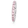 Matrix ring, Round cut, Pink, Rhodium plated - Swarovski, 5658852