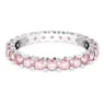 Prstan Matrix, Okrogli rez, Roza, Prevleka iz rodija - Swarovski, 5658853