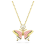 Pandantiv Idyllia, Fluture, Multicolor, Placat cu auriu - Swarovski, 5658857