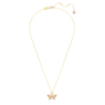 Pandantiv Idyllia, Fluture, Multicolor, Placat cu auriu - Swarovski, 5658857